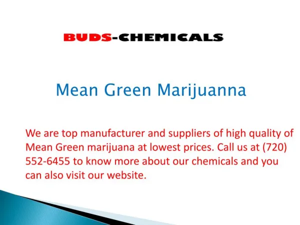 Mean Green Marijuanna