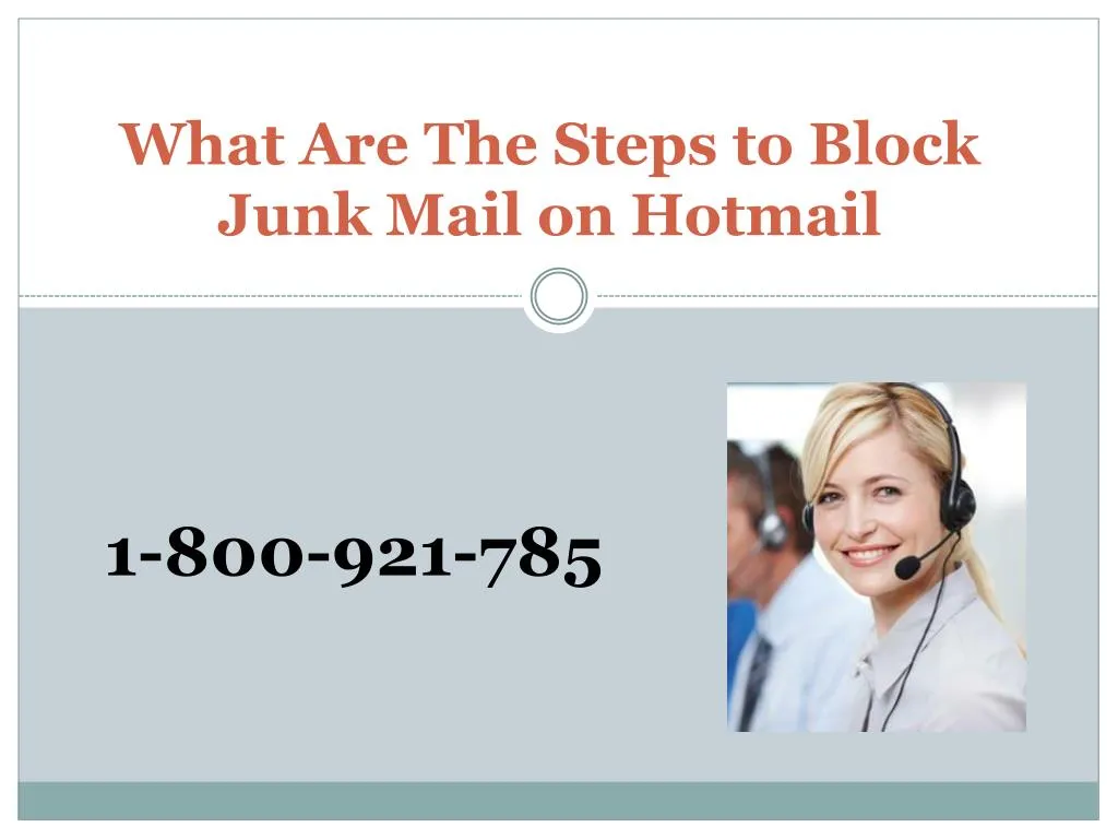 what are the steps to block junk mail on hotmail