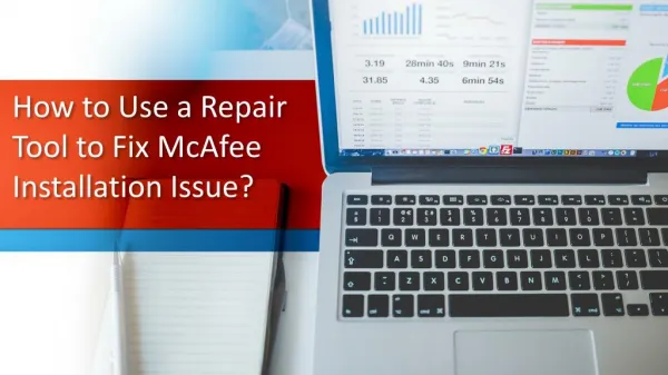 How to use a repair tool to fix mcAfee installation issue?