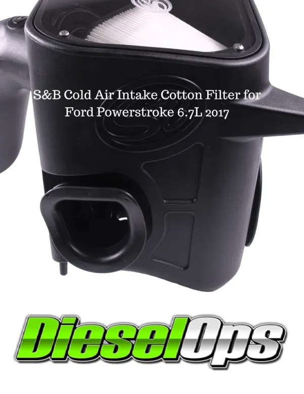 S&B Cold Air Intake Cotton Filter