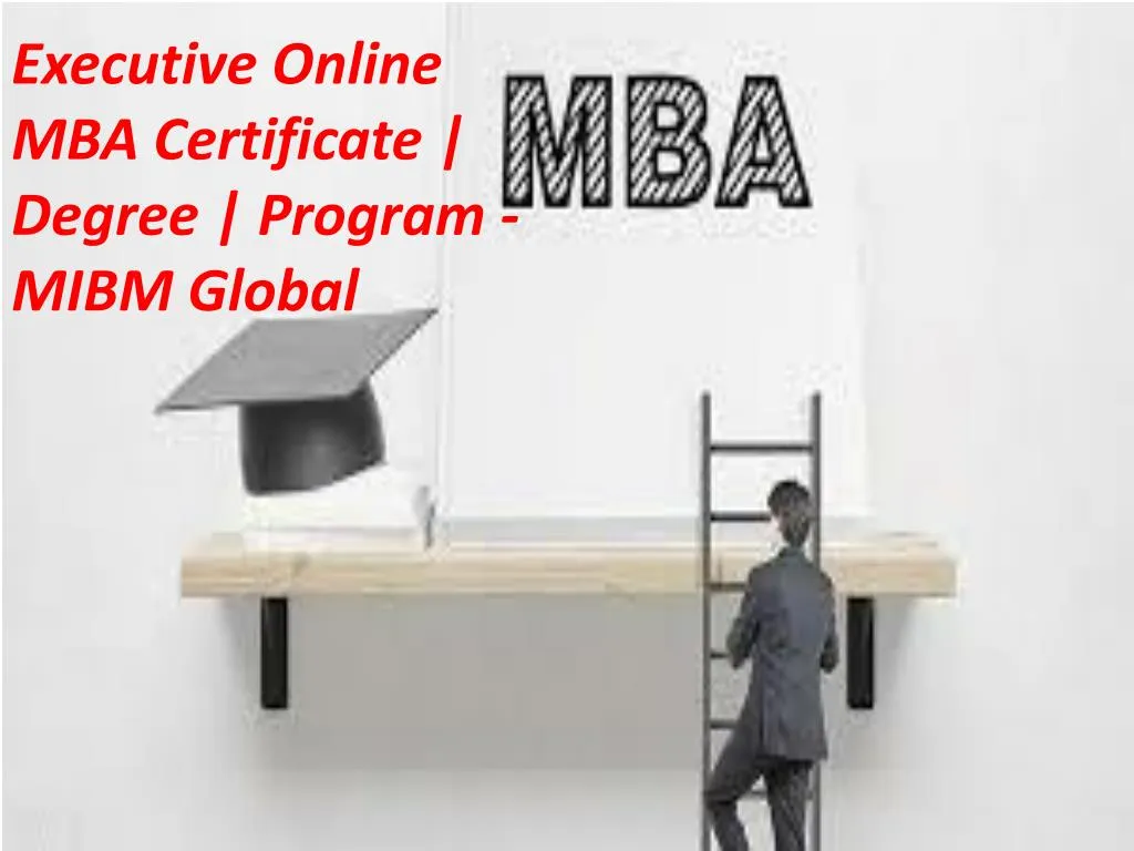 executive online mba certificate degree program