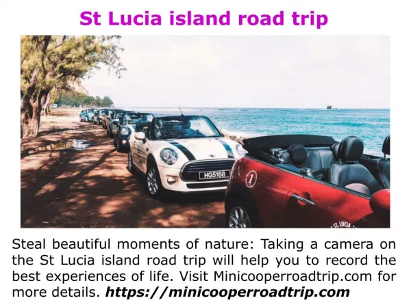 St Lucia island road trip