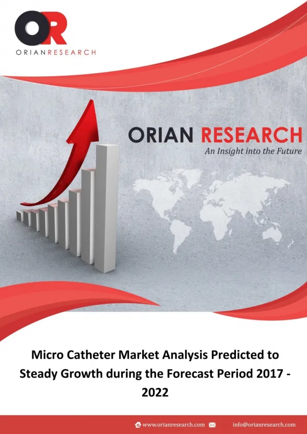 Micro Catheter Market Analysis Predicted to Steady Growth during the Forecast Period 2017-2022