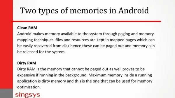 Android Memory management techniques | Best Practice