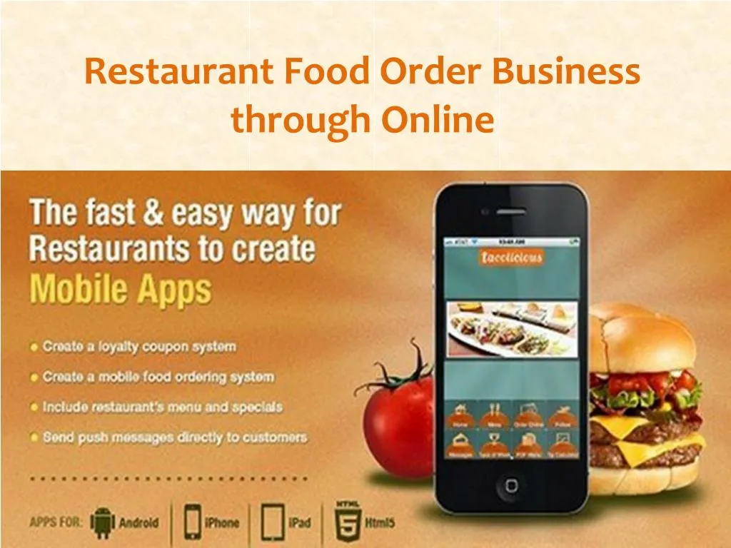 restaurant food order business through online
