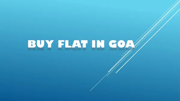 Buy Flat in Goa