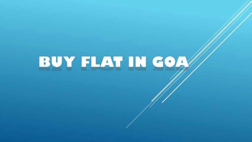 buy flat in goa