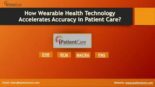 How Wearable Health Technology Accelerates Accuracy in Patient Care?