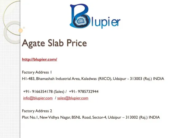 Agate Slab Price