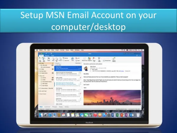 Add an MSN Email Account for Desktop