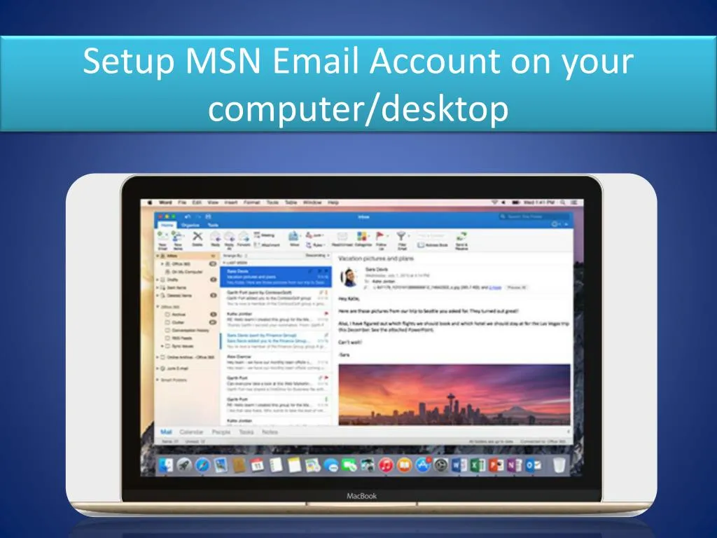 setup msn email account on your computer desktop