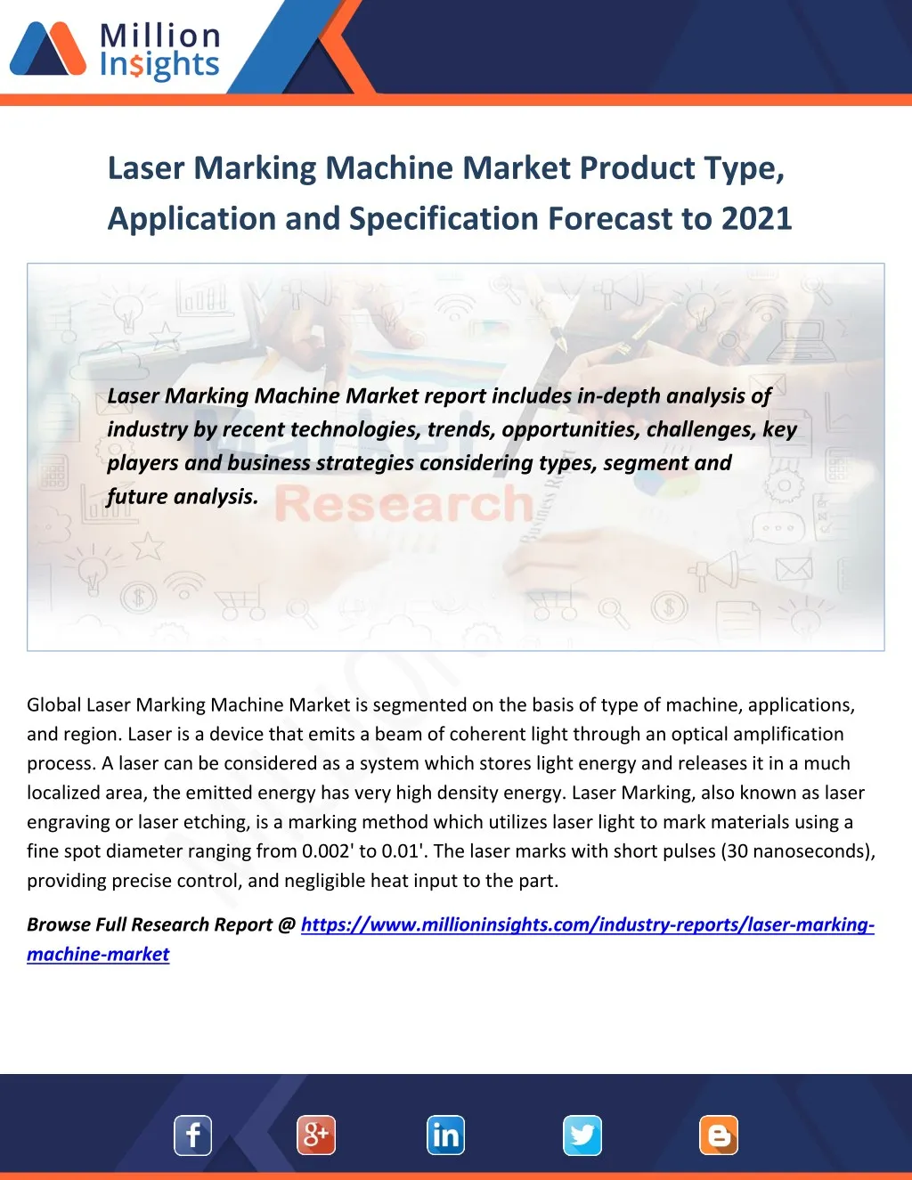 laser marking machine market product type