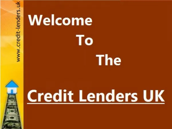 Credit Lenders UK Business Loan Presentation