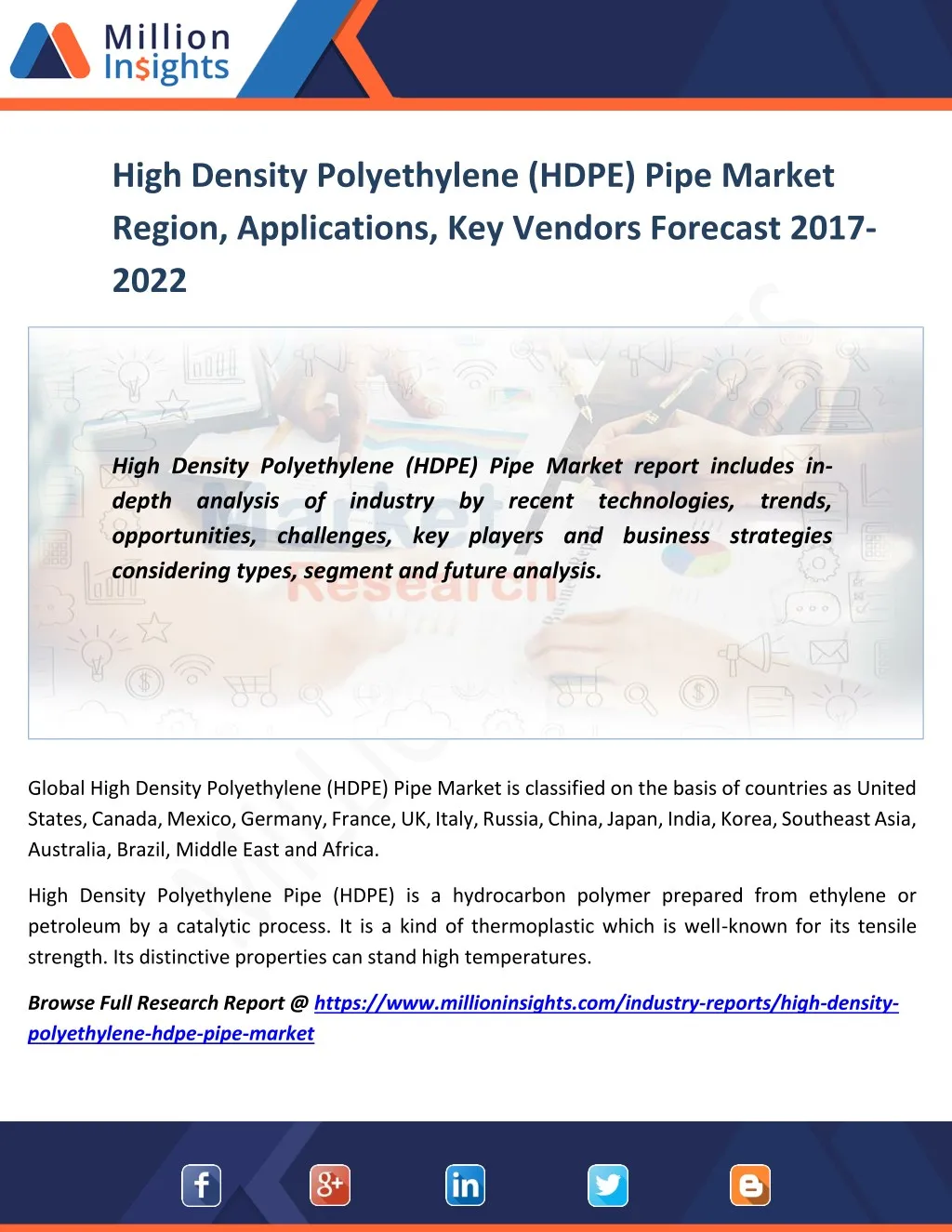 high density polyethylene hdpe pipe market region