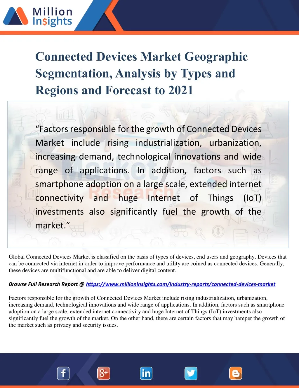 connected devices market geographic segmentation