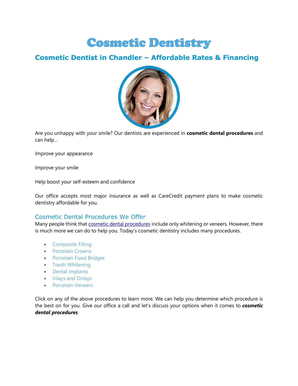 cosmetic dentistr cosmetic dentistry y