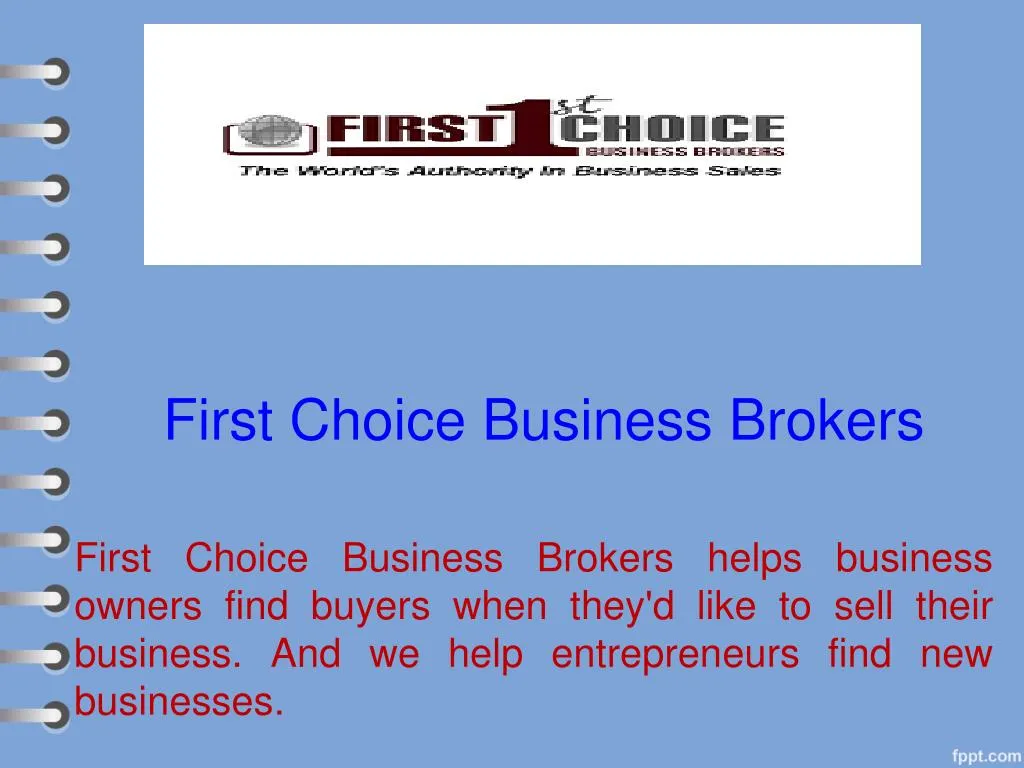 first choice business brokers