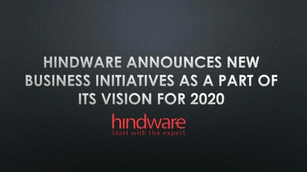 Hindware Announces New Business Initiatives as a Part of Its Vision for 2020