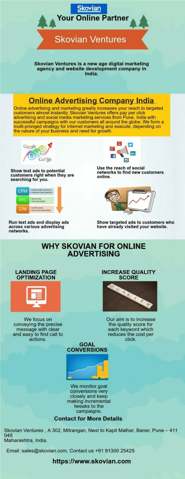 Online Advertising Company Pune - Skovian Ventures