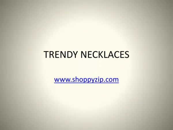 Trendy necklaces for women's and girls