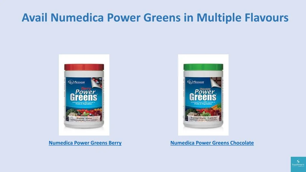 avail numedica power greens in multiple flavours