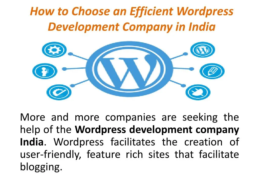 how to choose an efficient wordpress development company in india
