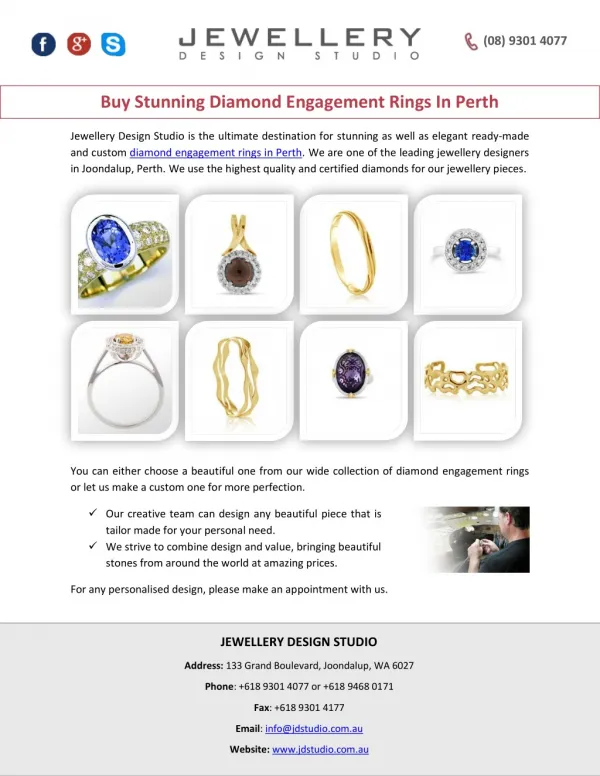 Buy Stunning Diamond Engagement Rings In Perth