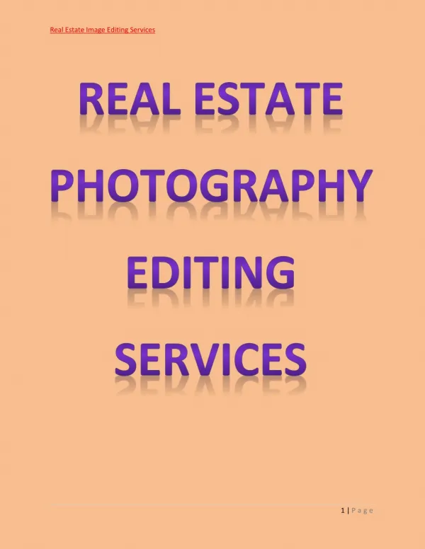 Real Estate Photo Editing Services | Image Editing Services for Photographers