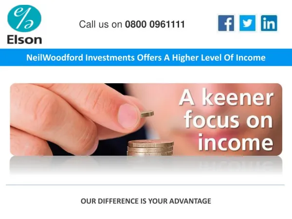 NeilWoodford Investments Offers A Higher Level Of Income