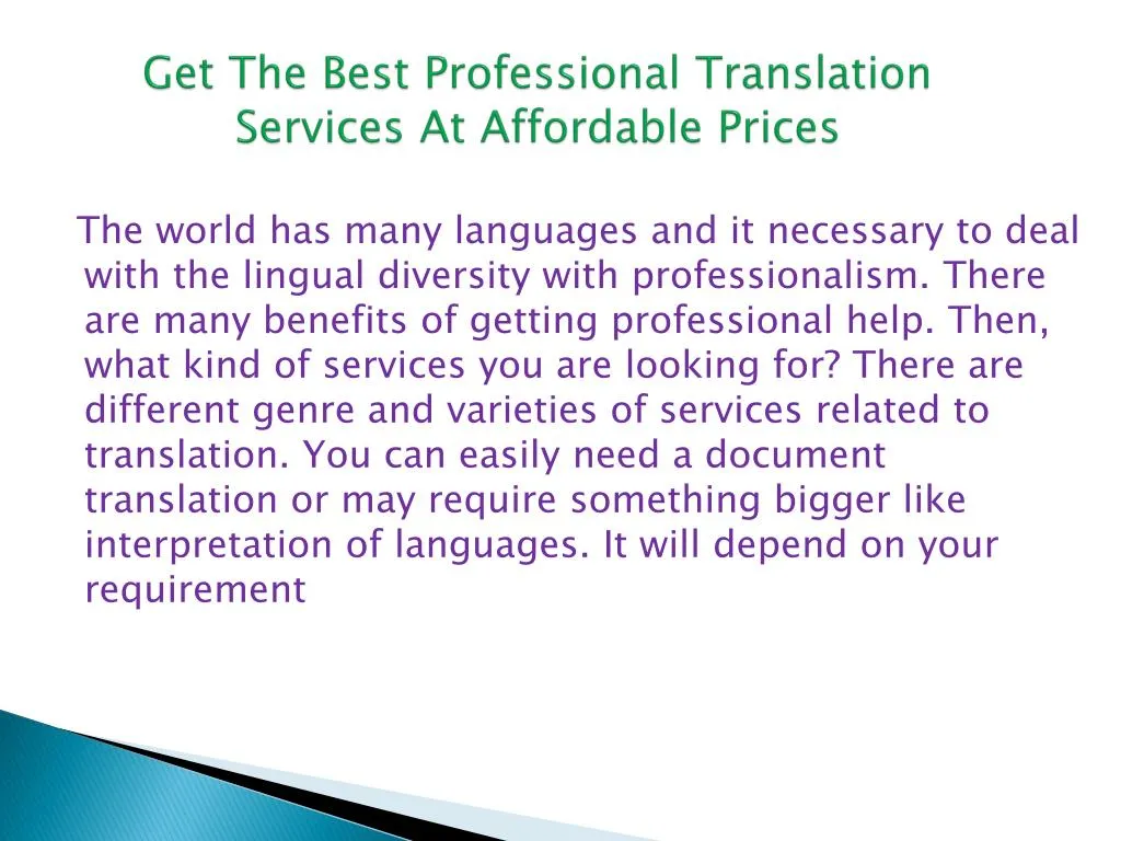 get the best professional translation services at affordable prices