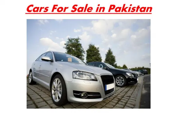 cars for sale in pakistan
