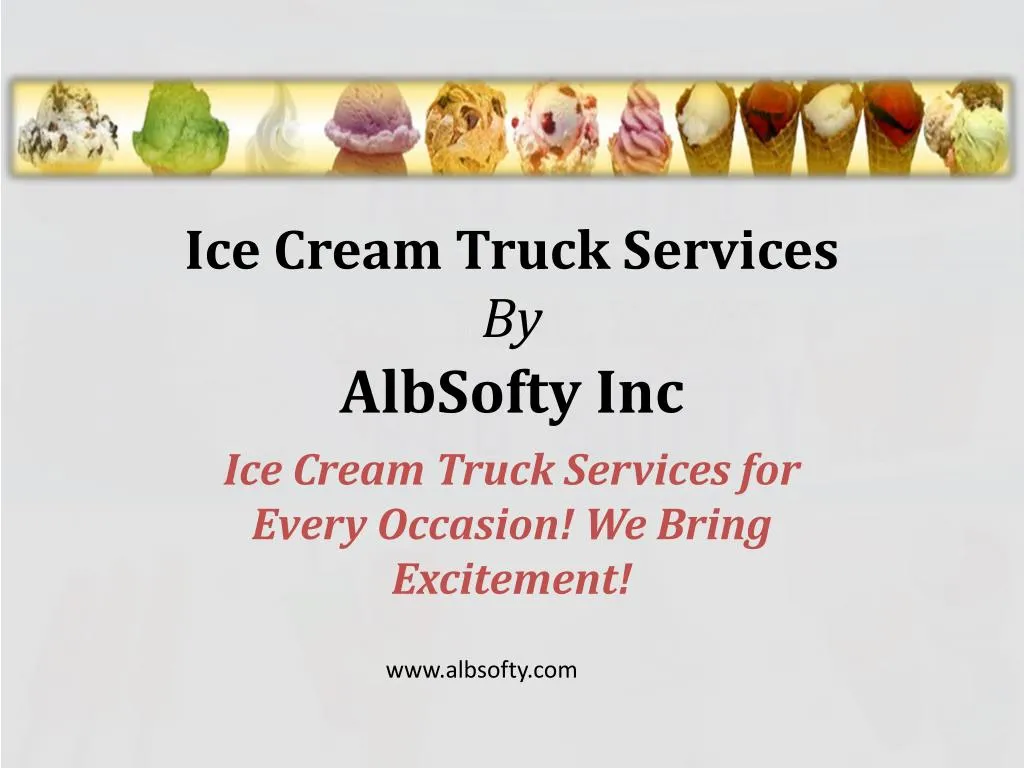 ice cream truck services by albsofty inc
