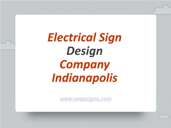Electrical Sign Design Company Indianapolis