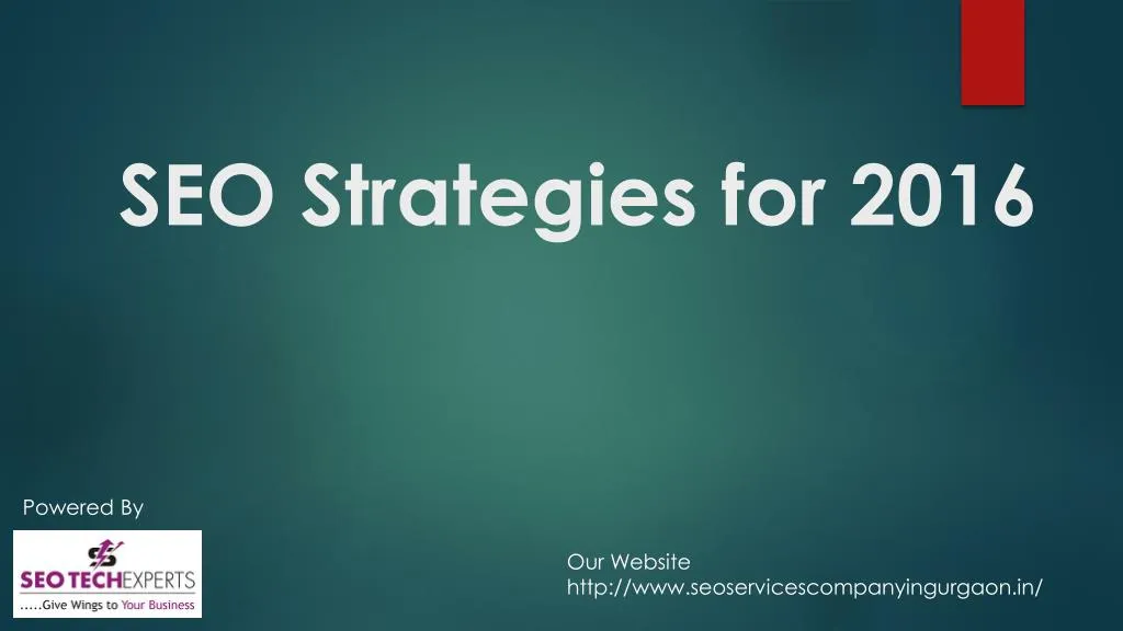 seo strategies for 2016