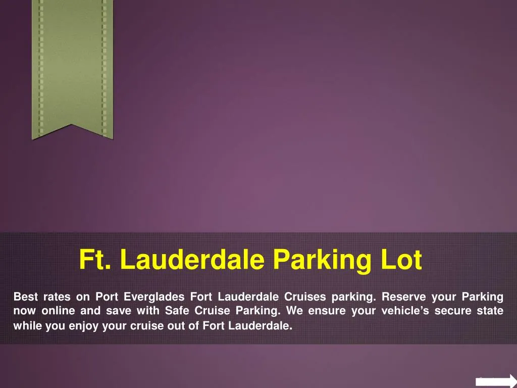 ft lauderdale parking lot