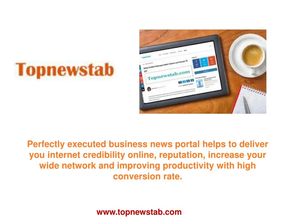 perfectly executed business news portal helps