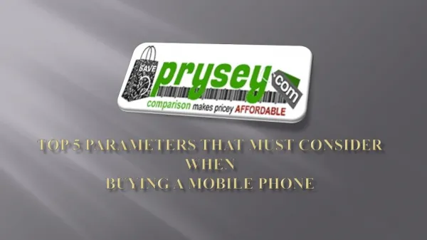Prysey Best Mobile Comparison Website in UAE