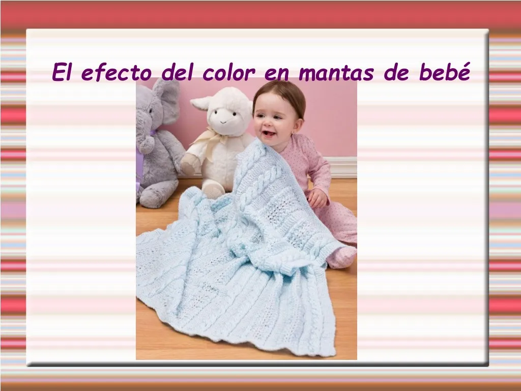 el efecto del color en mantas de beb