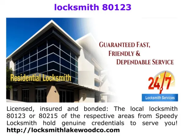 locksmith 80226