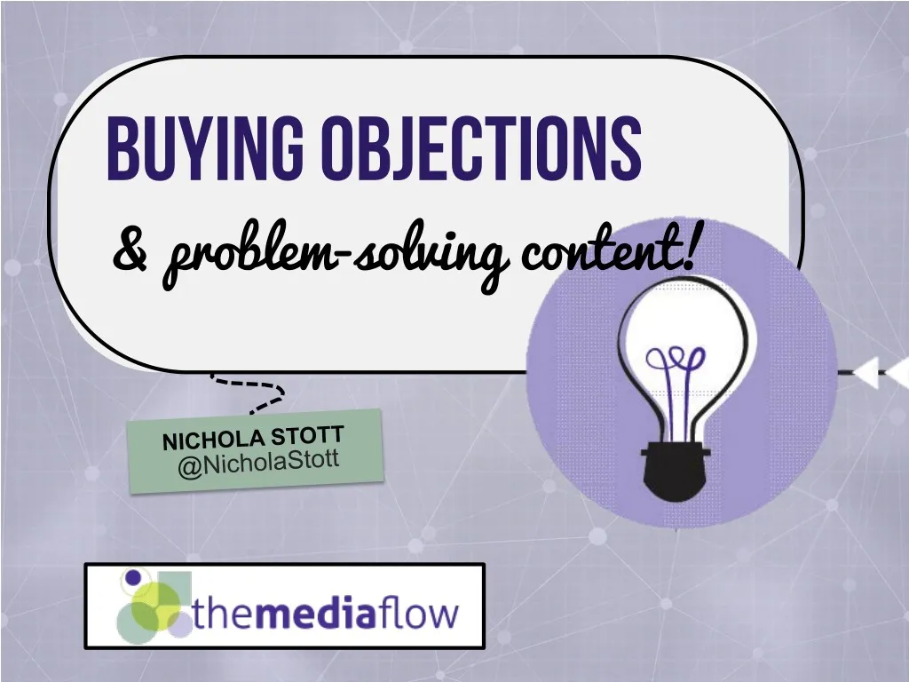 buying objections problem solving content