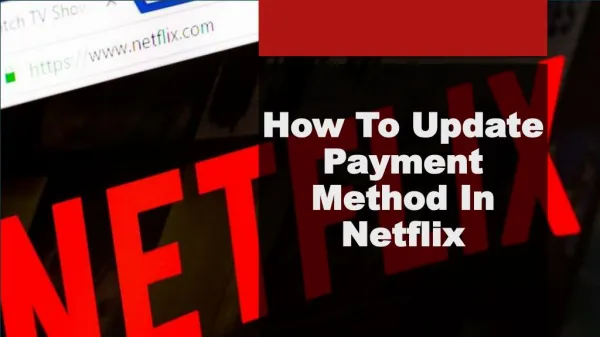 Payment method for netflix com activate