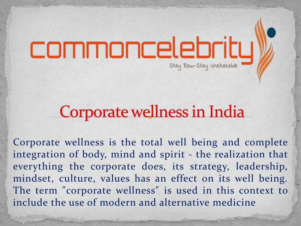corporate wellness in india