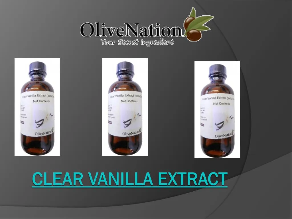 clear vanilla extract