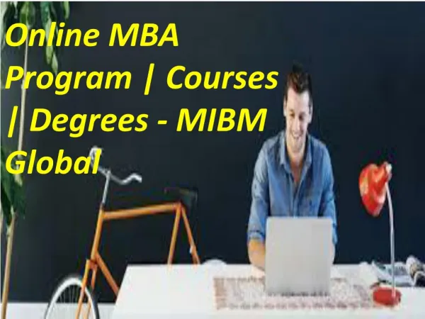 online mba program courses degrees mibm global