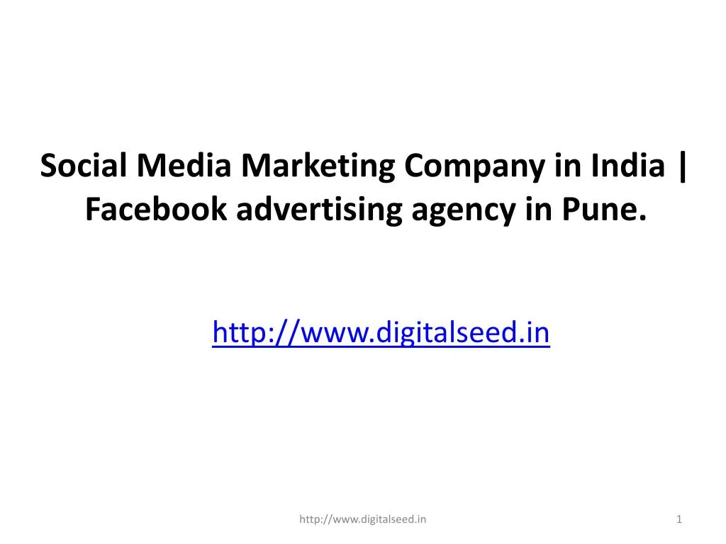 social media marketing company in india facebook