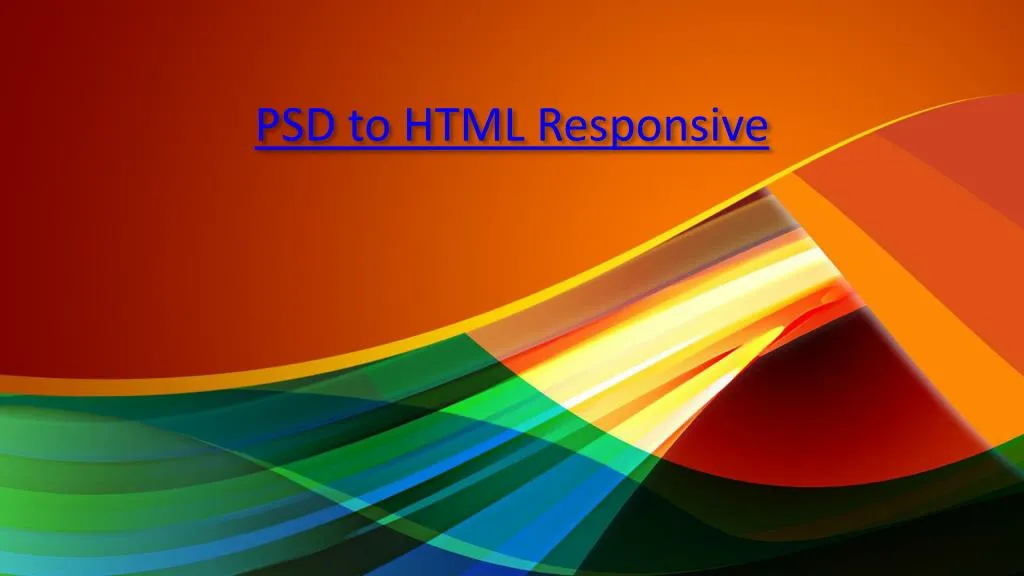 psd to html responsive