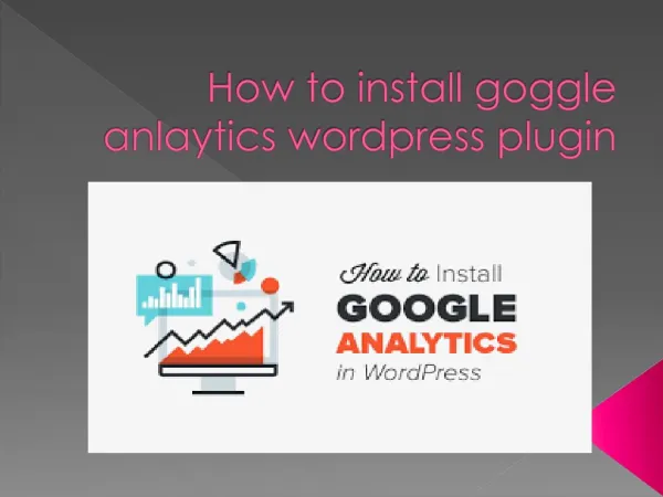 How to install google analytics word press plugin