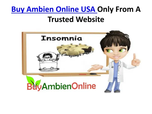 Buy Ambien Online USA Only From A Trusted Ambien Online Pharmacy