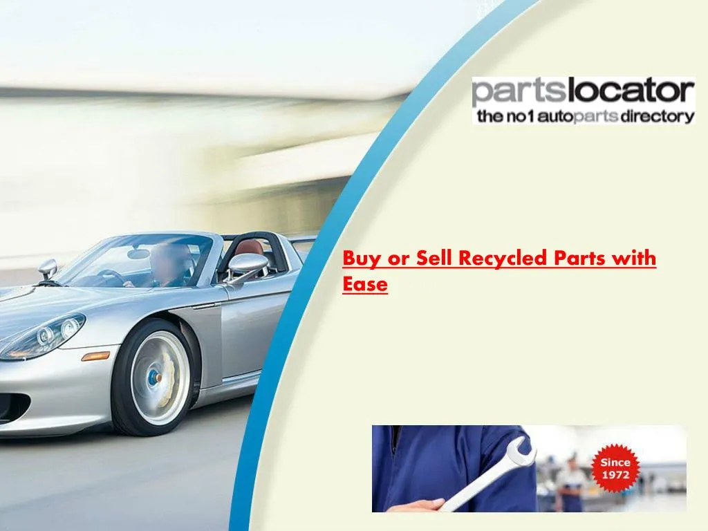 buy or sell recycled parts with ease