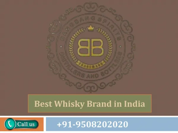 Best Whisky Brand in India